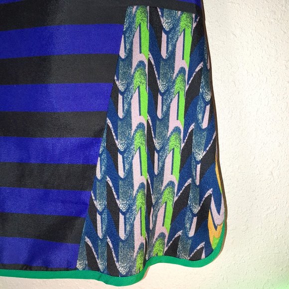 Bar III Colorful Boho Printed Racerback Tanktop Mixed Pattern Blouse Women’s XS - Picture 7 of 11